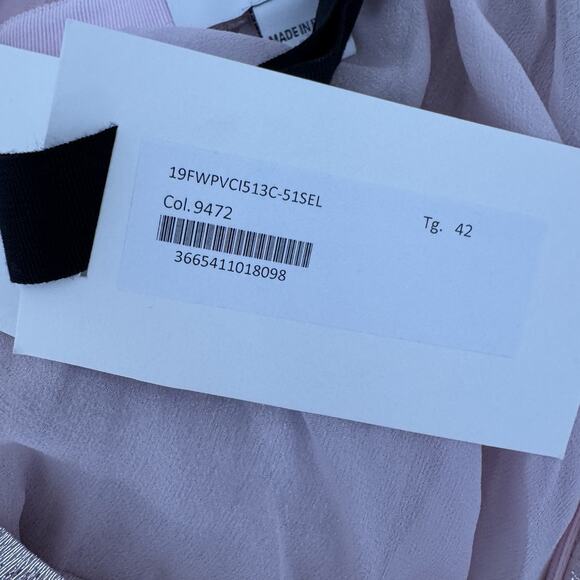 Giambattista Valli Midi Dress Size 42 Pleated Silk Babydoll Princess Romantic - Picture 11 of 13